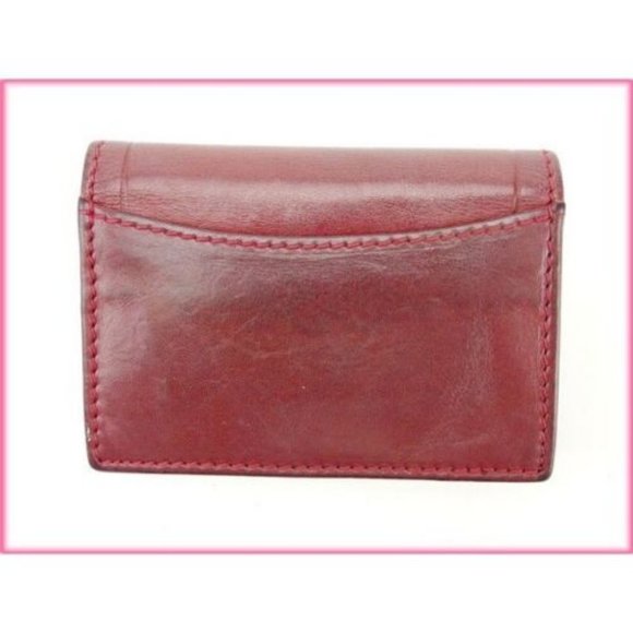Authenticity guaranteed Used Chloe Card Case Red Woman - Picture 2 of 6